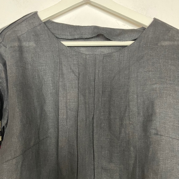 Etnodim Vyshyvanka Dress Linen Black Red White Ethnic Ukrainian RARE - Picture 5 of 12